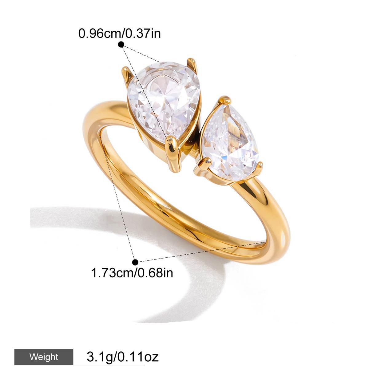 Yori White Cubic Zircon Gold Color Ring for Women Stainless Steel Elegant Fashion Finger Jewelry Accessories Gift Resistant 7
Yori White Cubic Zircon Gold Color Ring for Women Stainless Steel Elegant Fashion Finger Jewelry Accessories Gift Resistant 7