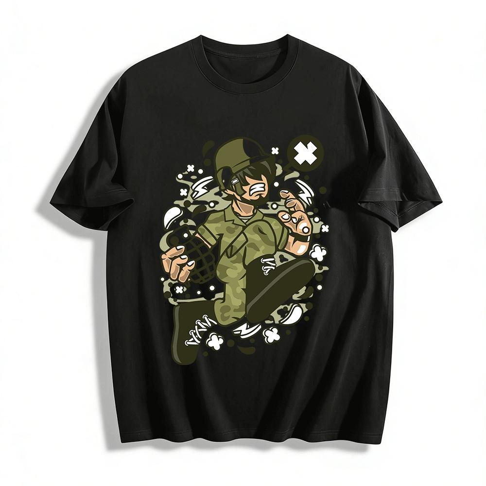 Pull Pin Grenadier Funny Graphic Print T-Shirt Pure cotton T-shirt 6XL
Pull Pin Grenadier Funny Graphic Print T-Shirt Pure cotton T-shirt 6XL