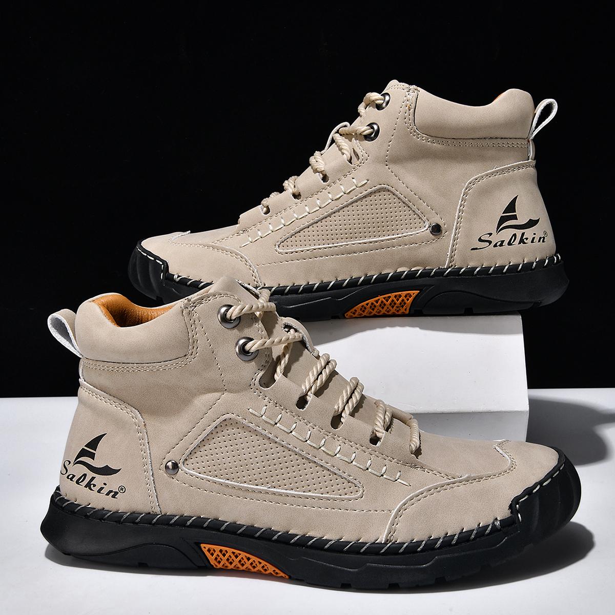 New Handmade Casual Leather Shoes Men Ankle Boots Outdoor Shoes Sneakers Spring Retro Breathable Lace Up Non-Slip Walking Shoes 39 бежевий
New Handmade Casual Leather Shoes Men Ankle Boots Outdoor Shoes Sneakers Spring Retro Breathable Lace Up Non-Slip Walking Shoes 39 бежевий