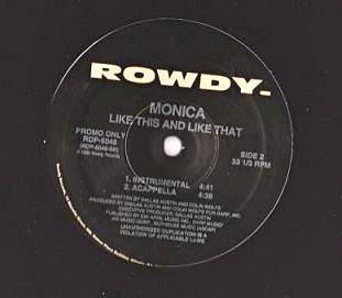 12inch Record MONICA - Like This And Like That RDP5048 Rowdy Records 1995 US Soul/Funk Used
12inch Record MONICA - Like This And Like That RDP5048 Rowdy Records 1995 US Soul/Funk Used