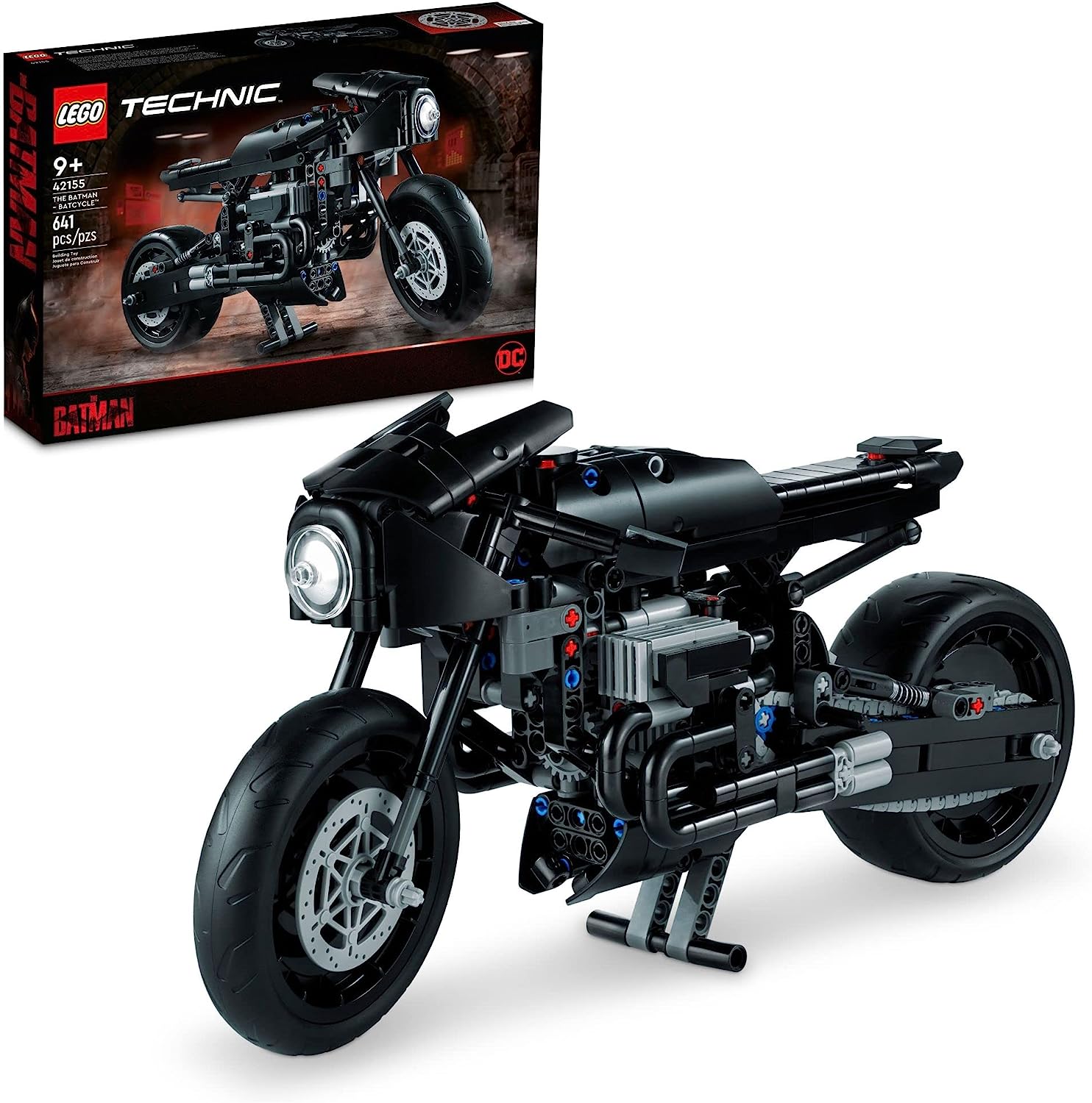 LEGO Technic The Batman — BATCYCLE Set 42155, коллекционный игрушечный мотоцикл, набор для сборки масштабной модели легендарного супергероя из фильма 2022 года
LEGO Technic The Batman — BATCYCLE Set 42155, коллекционный игрушечный мотоцикл, набор для сборки масштабной модели легендарного супергероя из фильма 2022 года