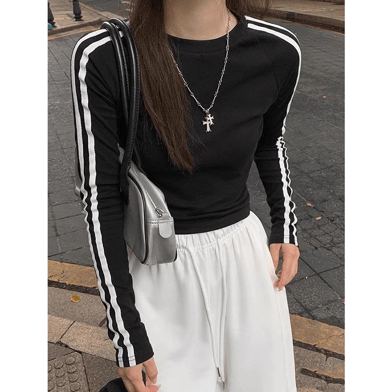 2024 European Autumn Fashion Women s Striped Slimming Cotton Long Sleeve Top Medium чёрный
2024 European Autumn Fashion Women s Striped Slimming Cotton Long Sleeve Top Medium чёрный