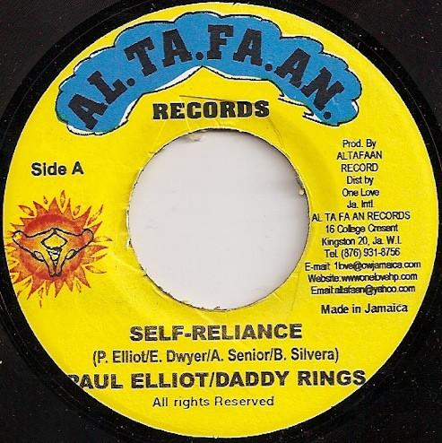 7inch Record PAUL ELLIOT / DADDY RINGS - Self-Reliance NONE Al.Ta.Fa.An. 2004 Jamaica Reggae, Ska & Dub Used
7inch Record PAUL ELLIOT / DADDY RINGS - Self-Reliance NONE Al.Ta.Fa.An. 2004 Jamaica Reggae, Ska & Dub Used
