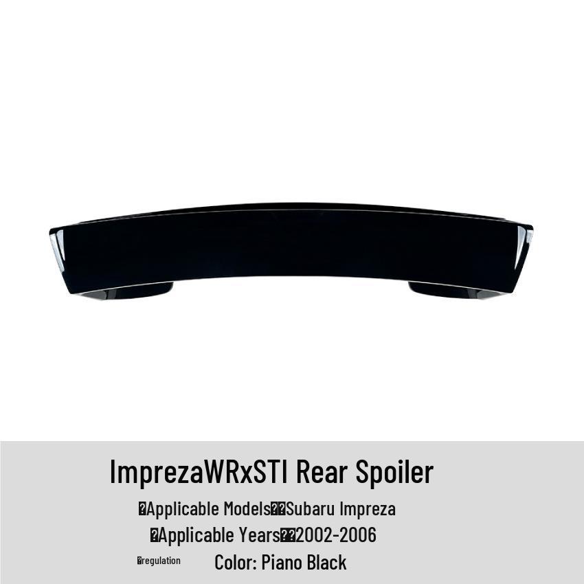 Rear Spoiler for Subaru Impreza WRX STI 2002-2006 - Cross-Border Modification
Rear Spoiler for Subaru Impreza WRX STI 2002-2006 - Cross-Border Modification