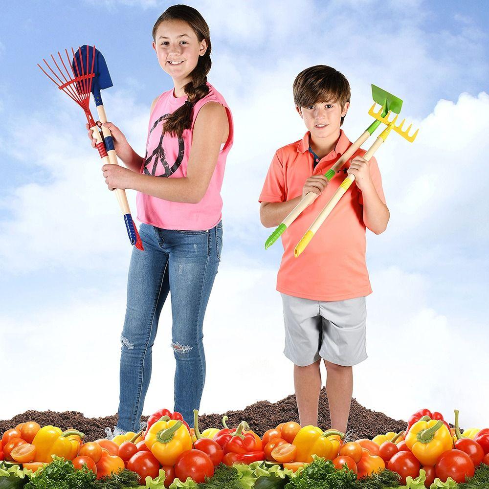 Kid-Friendly Design Small Garden Rake Kit Leaf Rake Gardening Tools Gift for Young Gardeners 4pcs
Kid-Friendly Design Small Garden Rake Kit Leaf Rake Gardening Tools Gift for Young Gardeners 4pcs