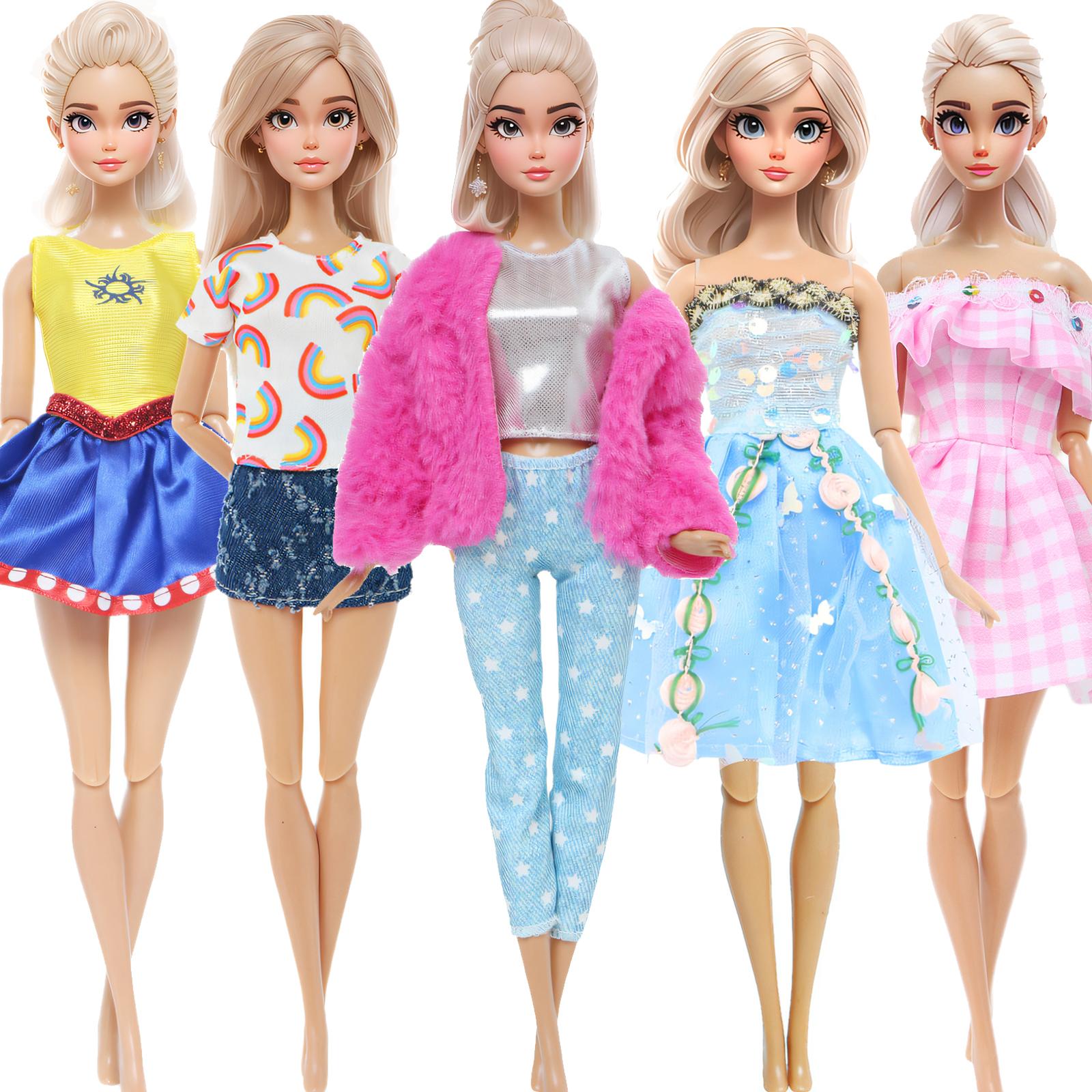5 комплектов одежды для кукол-девочек, мини-платье, пальто, блузки, брюки для куклы Барби, детский подарочный набор игрушек (НЕТ КУКЛ)
5 комплектов одежды для кукол-девочек, мини-платье, пальто, блузки, брюки для куклы Барби, детский подарочный набор игрушек (НЕТ КУКЛ)