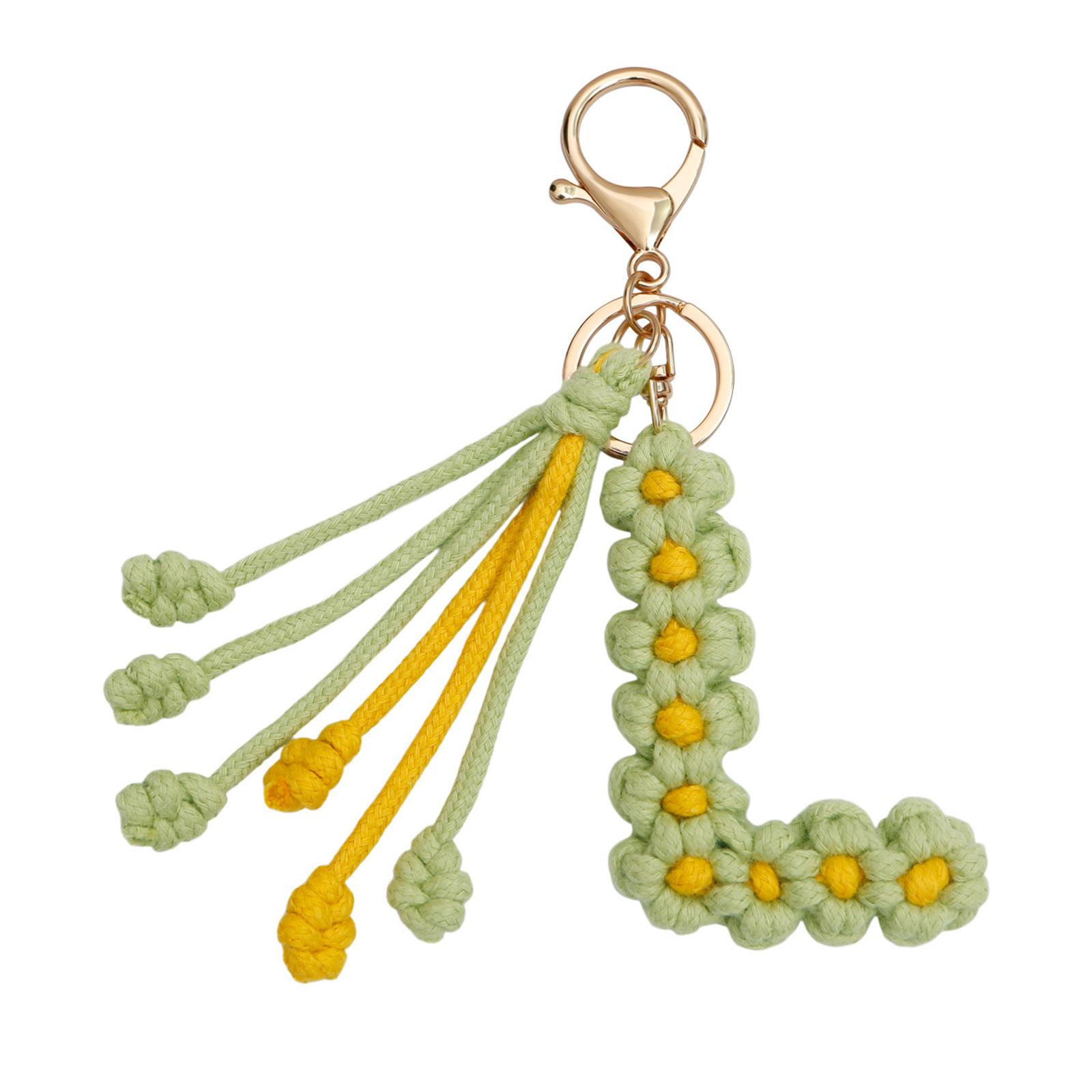 Брелок ручной работы, вязаный крючком, брелок в форме цветка и буквы, стильный брелок, аксессуар для ключей и рюкзаков L
Брелок ручной работы, вязаный крючком, брелок в форме цветка и буквы, стильный брелок, аксессуар для ключей и рюкзаков L