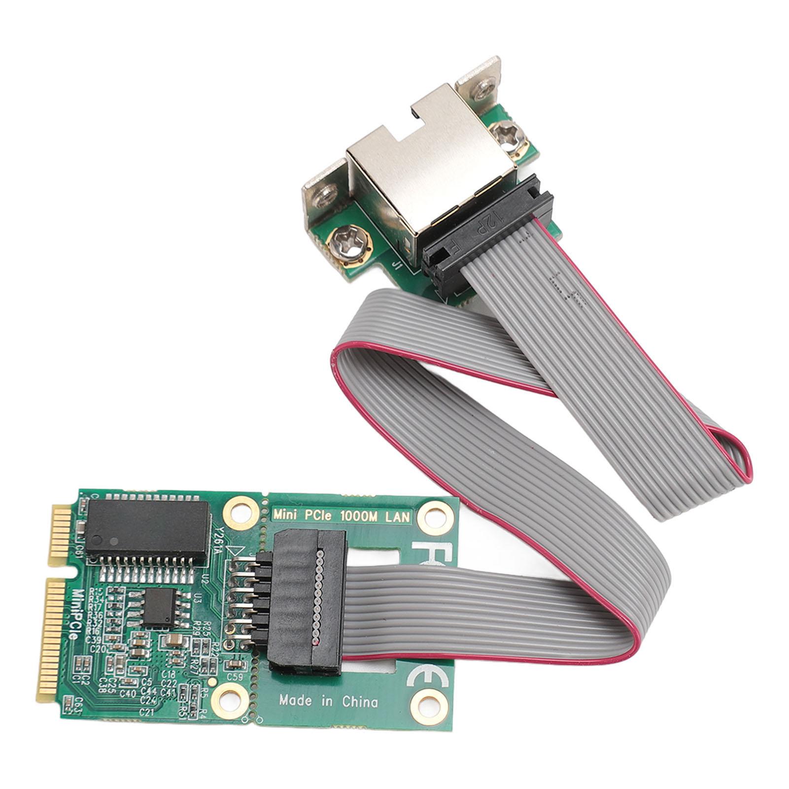 Mini PCI‑E Network Card Bent Pin Gigabit Single Port I210AT Chip GBE Ethernet RJ45 Network Expansion Card
Mini PCI‑E Network Card Bent Pin Gigabit Single Port I210AT Chip GBE Ethernet RJ45 Network Expansion Card
