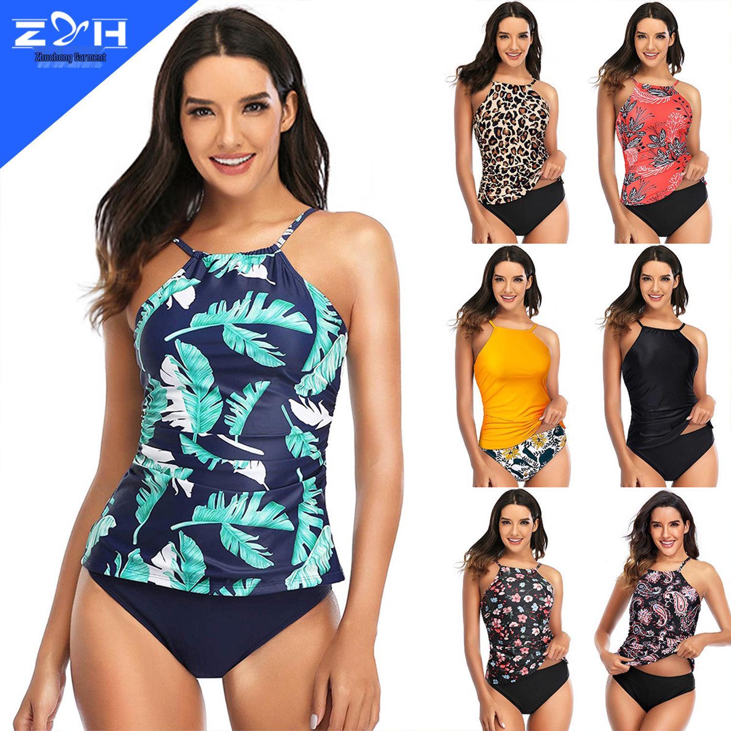 New Euro-American Style Plus Size Halter Bikini Swimsuit for Women - Conservative & Slimming Design L
New Euro-American Style Plus Size Halter Bikini Swimsuit for Women - Conservative & Slimming Design L