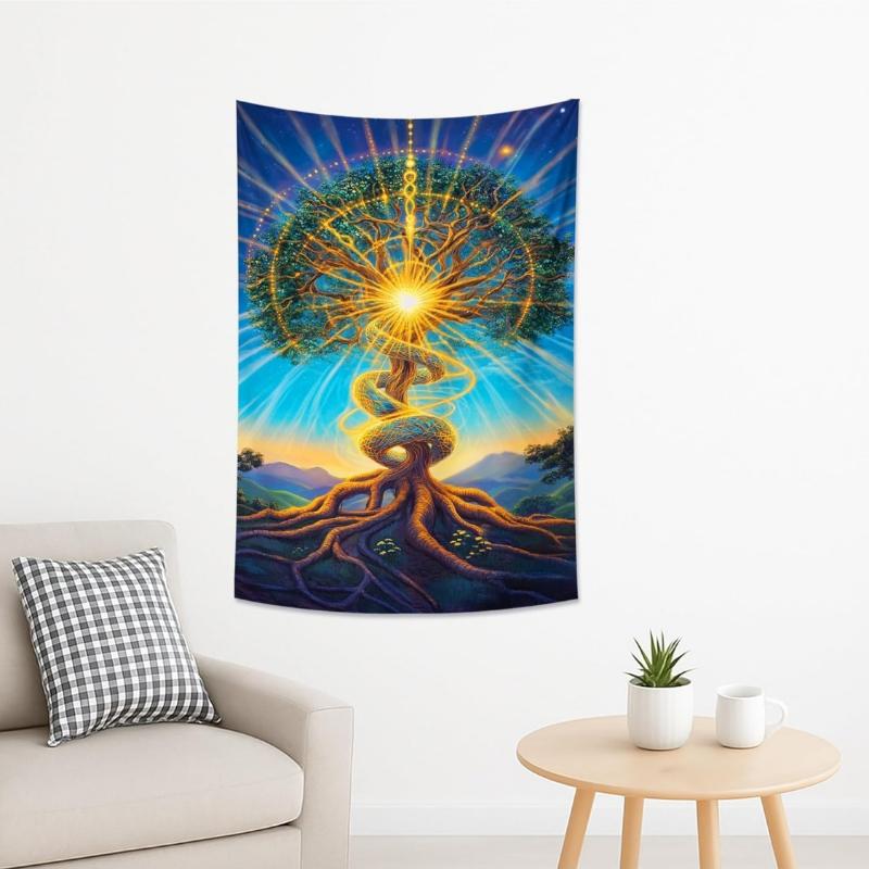 Vibrant Tree of Life Tapestry Colorful Nature Wall Hanging Bohemian Decorative Art for Bedroom Living Room Festival Decor 74x94cm(29x37in)
Vibrant Tree of Life Tapestry Colorful Nature Wall Hanging Bohemian Decorative Art for Bedroom Living Room Festival Decor 74x94cm(29x37in)