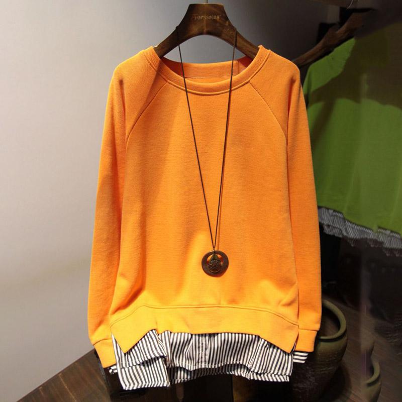 Свободный свитшот, женский осенний искусственный комплект из двух частей в полоску, сотни повседневных топов средней длины с круглым вырезом XXL оранжевый
Свободный свитшот, женский осенний искусственный комплект из двух частей в полоску, сотни повседневных топов средней длины с круглым вырезом XXL оранжевый