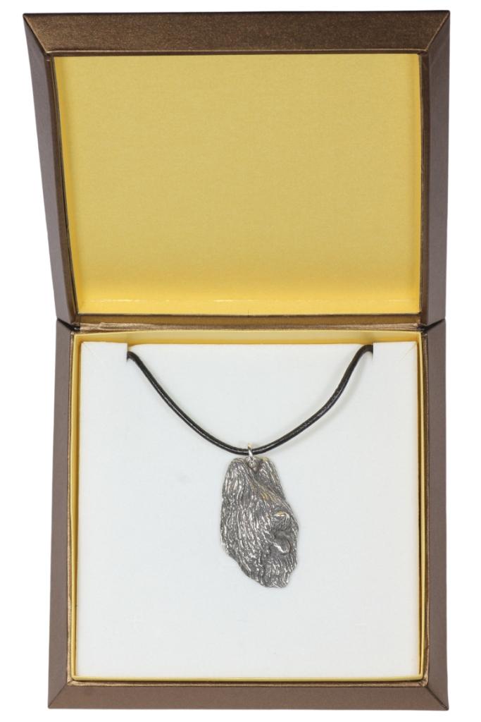 Briard, Berger de Brie I - Dog necklace in gift box, silver-plated locket for dog fan, striking pendant by Art-Dog brand срібний
Briard, Berger de Brie I - Dog necklace in gift box, silver-plated locket for dog fan, striking pendant by Art-Dog brand срібний