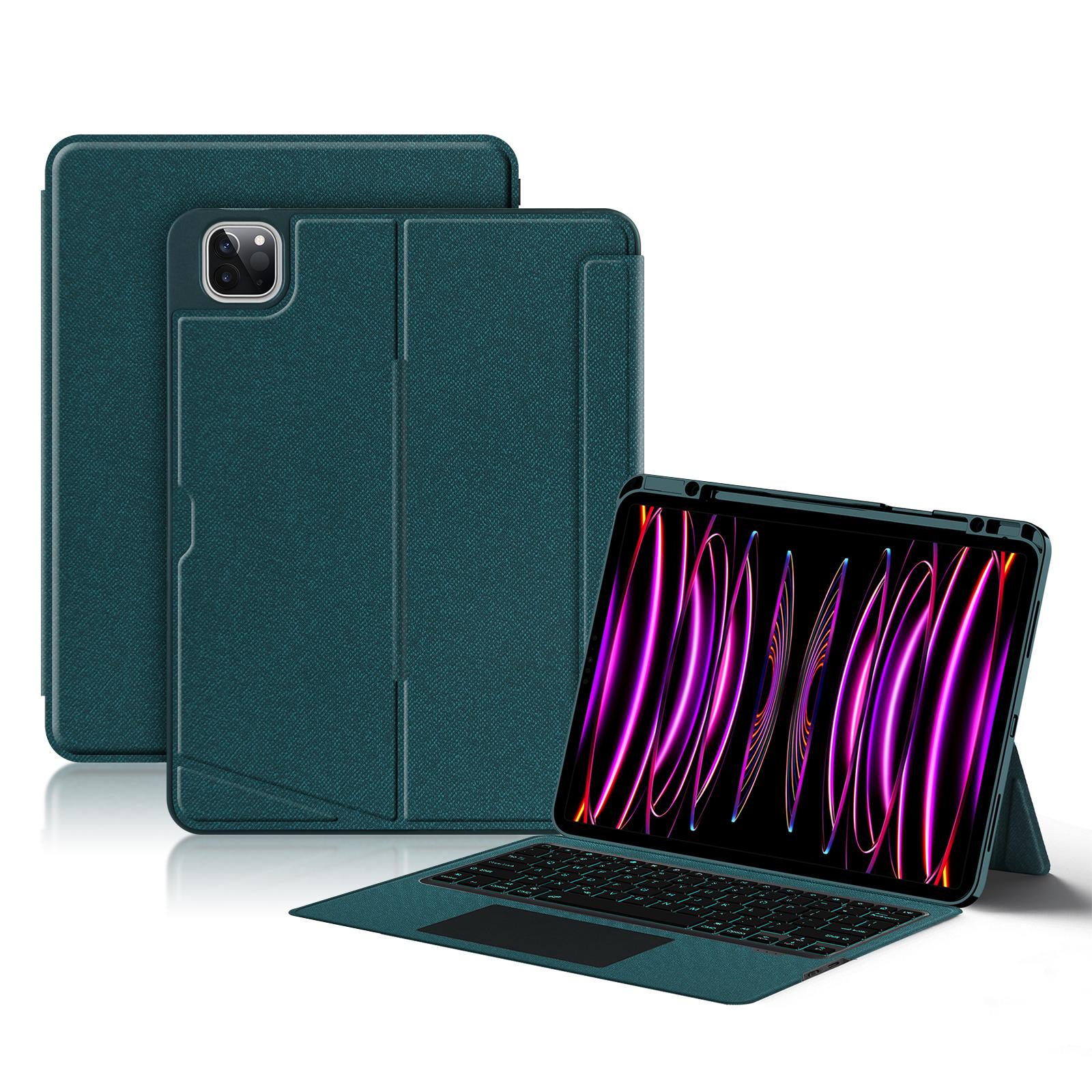 JIUYU For iPad Pro 12.9 (2021)/(2020) Leather Case+Bluetooth-compatible Keyboard with Backlight Trackpad Green
JIUYU For iPad Pro 12.9 (2021)/(2020) Leather Case+Bluetooth-compatible Keyboard with Backlight Trackpad Green