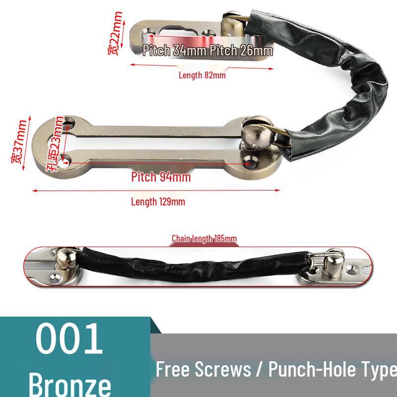 Rongyu Heavy-Duty Solid Door Security Chain
Rongyu Heavy-Duty Solid Door Security Chain