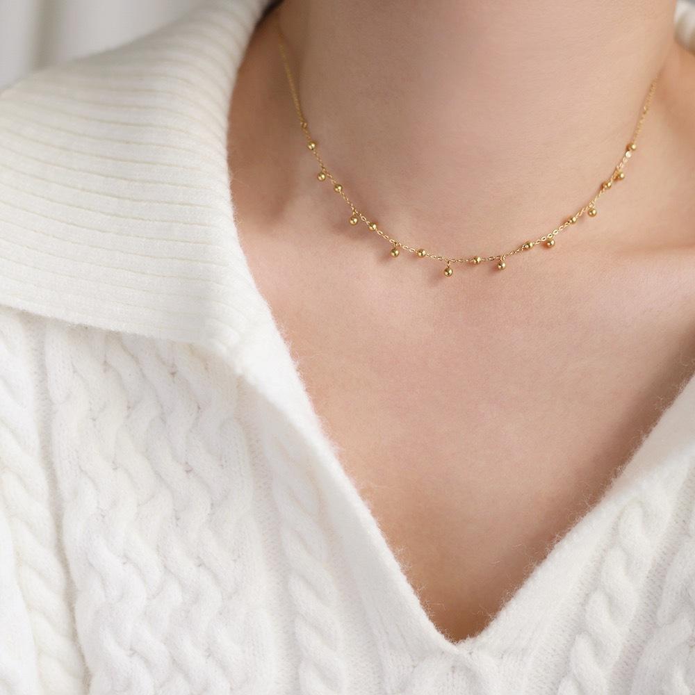 Stylish Shiny Zircon Double Layer Staniless Steel Waterproof Gold Plated Choker Necklace Stacked Fashion Jewelry Gift for Women
Stylish Shiny Zircon Double Layer Staniless Steel Waterproof Gold Plated Choker Necklace Stacked Fashion Jewelry Gift for Women