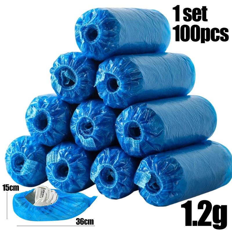 100PCS Disposable Plastic Fabric Shoe Covers Portable Non-slip Rain Mud-proof Shoe Covers Wear Waterproof Boot Covers Overshoes
100PCS Disposable Plastic Fabric Shoe Covers Portable Non-slip Rain Mud-proof Shoe Covers Wear Waterproof Boot Covers Overshoes