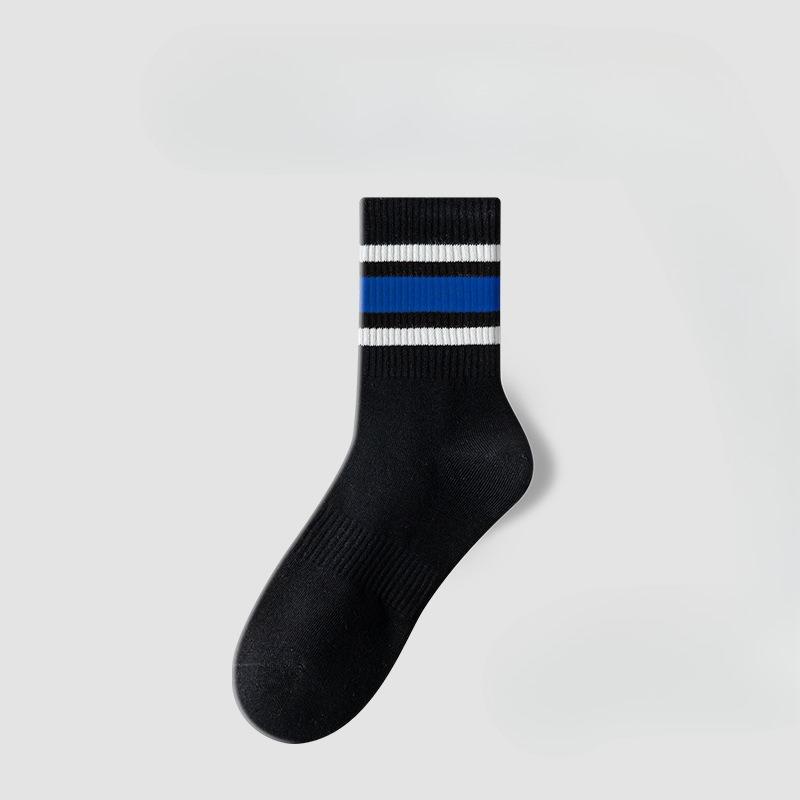 Men and Women Spring and Autumn Pure Cotton Deodorizing Running Socks 1 pair чорний/синій
Men and Women Spring and Autumn Pure Cotton Deodorizing Running Socks 1 pair чорний/синій
