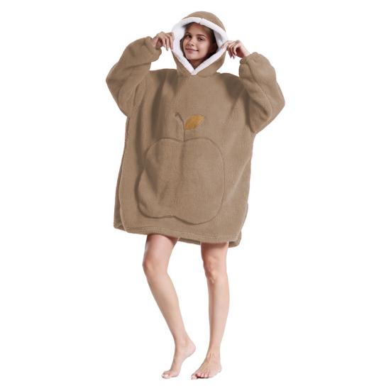 Yousheng Winter Nightgown with Hood Big Fruit Pocket Unisex Wearable Blanket Cozy Plush Oversized Long Sleeves Keep Warm Homewear Winter Nightdress M кавовий
Yousheng Winter Nightgown with Hood Big Fruit Pocket Unisex Wearable Blanket Cozy Plush Oversized Long Sleeves Keep Warm Homewear Winter Nightdress M кавовий