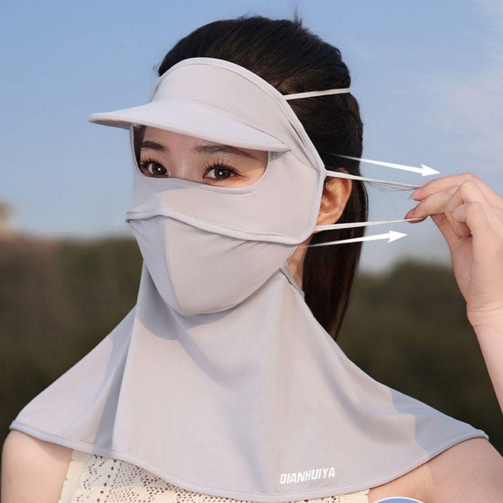 UV Protection Sunscreen Face Cover Solid Color UV Protection Veil Thin Ice Silk Mask Outdoor Style1-Black
UV Protection Sunscreen Face Cover Solid Color UV Protection Veil Thin Ice Silk Mask Outdoor Style1-Black