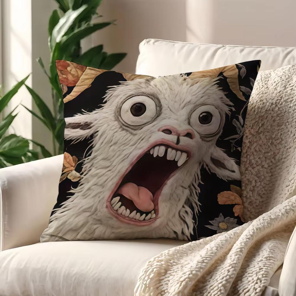 Spooky Goat Face Pillow Cover Halloween Theme Party Decoration Cushion for Horror Events and Themed Celebrations 45cmx45cm
Spooky Goat Face Pillow Cover Halloween Theme Party Decoration Cushion for Horror Events and Themed Celebrations 45cmx45cm