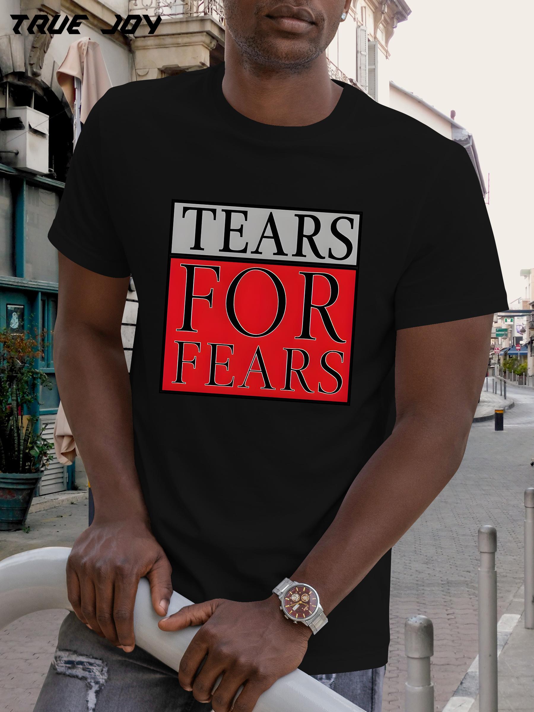 Tears for Fears Band Graphic T-shirt - Black Tee with Red & White Logo Print - Breathable Quick-Dry Fabric - Regular Fit Casual Shirt for Concerts S
Tears for Fears Band Graphic T-shirt - Black Tee with Red & White Logo Print - Breathable Quick-Dry Fabric - Regular Fit Casual Shirt for Concerts S