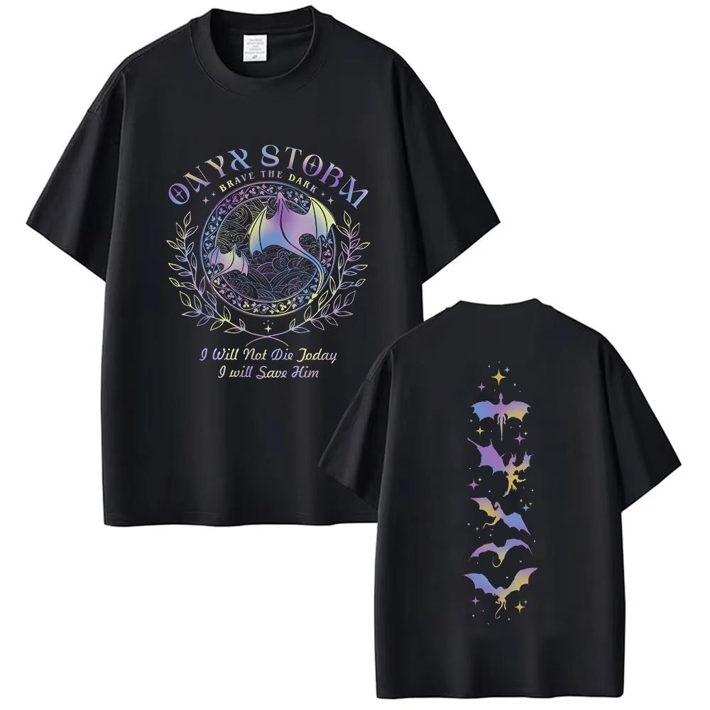 Onyx Strom Fourth Wing Aesthetic Print T Shirts Basgiath War College Dragon Rider Graphic Tshirts Mens Women pure Cotton S
Onyx Strom Fourth Wing Aesthetic Print T Shirts Basgiath War College Dragon Rider Graphic Tshirts Mens Women pure Cotton S