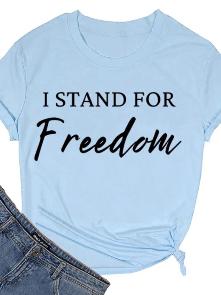 Я стою за свободу с буквенным принтом Женская футболка с коротким рукавом и круглым вырезом Свободная женская футболка Женская футболка Топы Camisetas Mujer XXXL небесно-голубой
Я стою за свободу с буквенным принтом Женская футболка с коротким рукавом и круглым вырезом Свободная женская футболка Женская футболка Топы Camisetas Mujer XXXL небесно-голубой