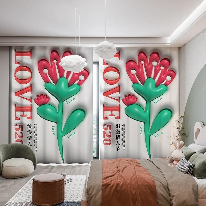 Изготовленные на заказ современные простые высокие затемняющие шторы с рисунком розового тюльпана с любовью 3D для детской комнаты, спальни, эркера, плотные затемняющие шторы W55 X H120cm X 2&Grommet Top
Изготовленные на заказ современные простые высокие затемняющие шторы с рисунком розового тюльпана с любовью 3D для детской комнаты, спальни, эркера, плотные затемняющие шторы W55 X H120cm X 2&Grommet Top