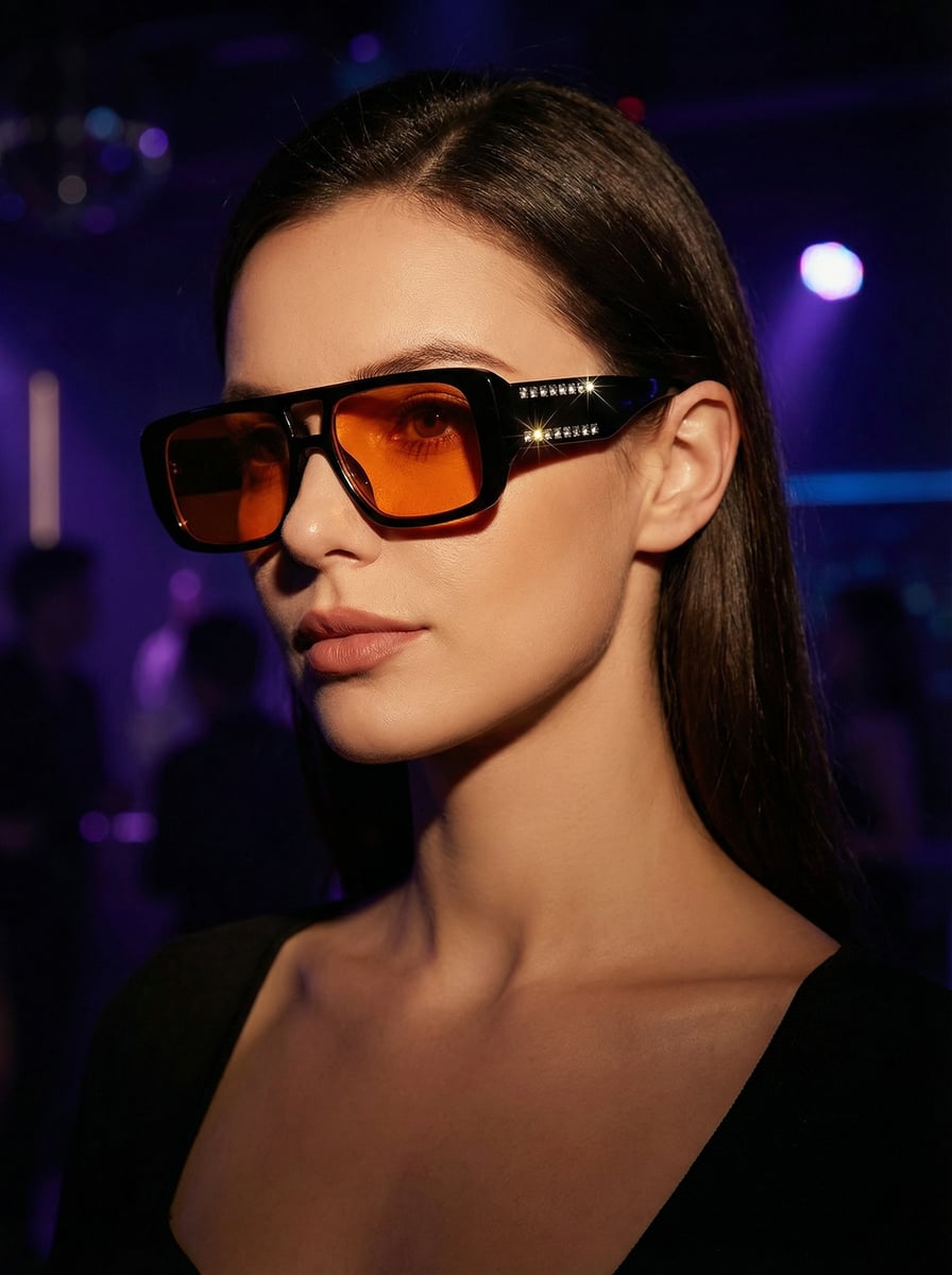 Women s full-frame plastic double-beam large-frame glasses, sexy, elegant, and fashionable, suitable for photo outfits and party помаранчевий
Women s full-frame plastic double-beam large-frame glasses, sexy, elegant, and fashionable, suitable for photo outfits and party помаранчевий