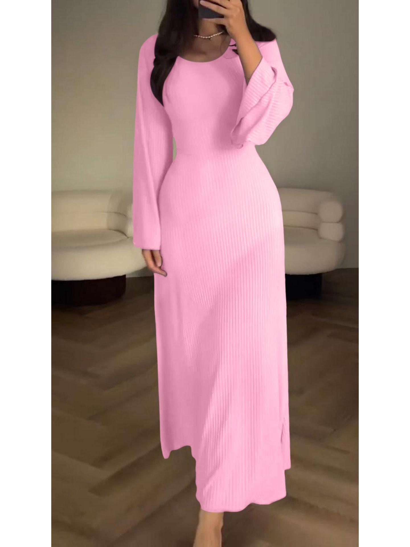 2023 Autumn/Winter European Long Sleeve Slit Loose Casual Professional Women s Dress XL рожевий
2023 Autumn/Winter European Long Sleeve Slit Loose Casual Professional Women s Dress XL рожевий