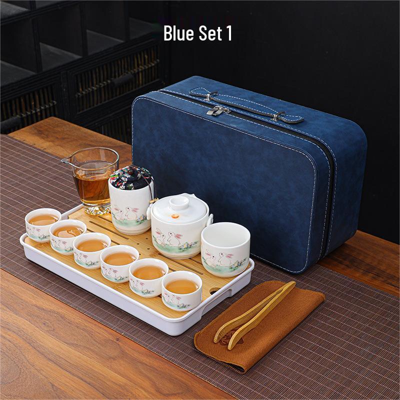 Qianxing Portable Ceramic Kung Fu Tea Set
Qianxing Portable Ceramic Kung Fu Tea Set