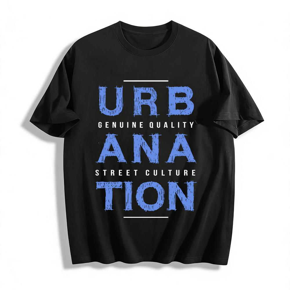 Vintage Distressed Urbanation Print Casual Short Sleeve T-Shirt Pure cotton T-shirt 6XL
Vintage Distressed Urbanation Print Casual Short Sleeve T-Shirt Pure cotton T-shirt 6XL