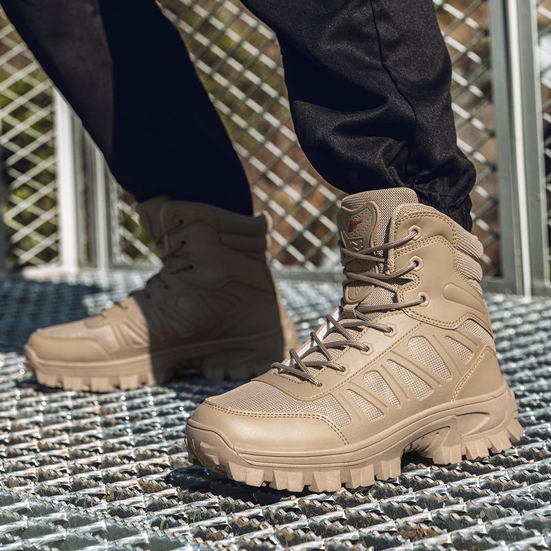 New high-top combat boots men s outdoor adventure desert boots breathable non-slip hiking shoes tooling mountaineering shoes 46
New high-top combat boots men s outdoor adventure desert boots breathable non-slip hiking shoes tooling mountaineering shoes 46