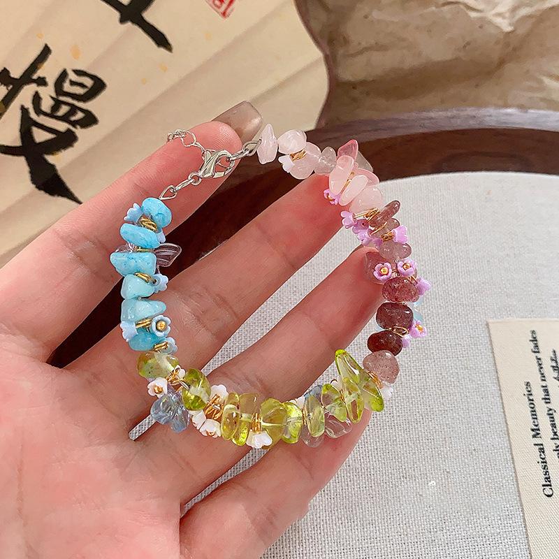 Summer sweet high-end color butterfly beaded bracelet flower bracelet girlfriend gravel jewelry
Summer sweet high-end color butterfly beaded bracelet flower bracelet girlfriend gravel jewelry