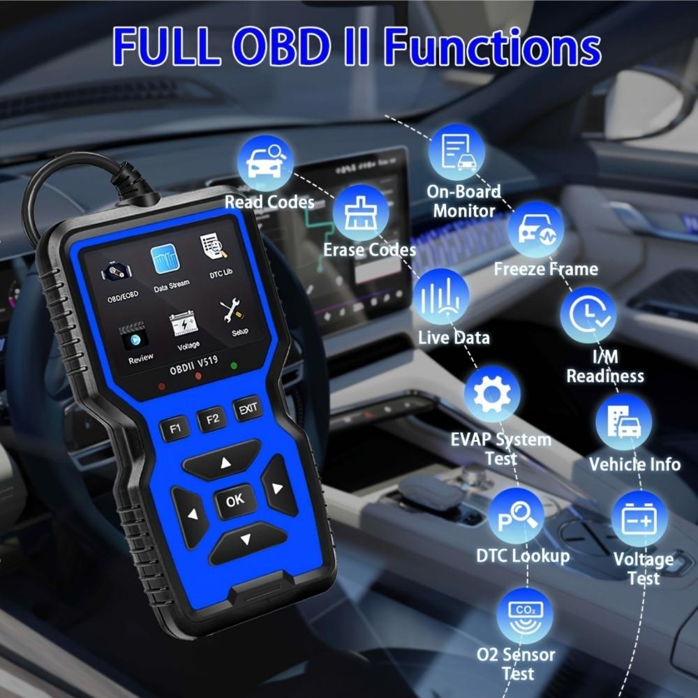 OBD2 Scanner Live Data Professional Mechanic OBDII Diagnostic Code Reader Tool For Check Engine Light Тестування напруги акумулятора синій
OBD2 Scanner Live Data Professional Mechanic OBDII Diagnostic Code Reader Tool For Check Engine Light Тестування напруги акумулятора синій