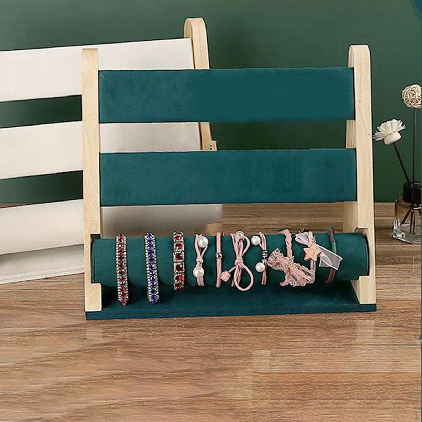 Jewelry Display Stand, bar Tower Bracelet Holder Organizer Storage Rack for Necklace Green Flannel
Jewelry Display Stand, bar Tower Bracelet Holder Organizer Storage Rack for Necklace Green Flannel