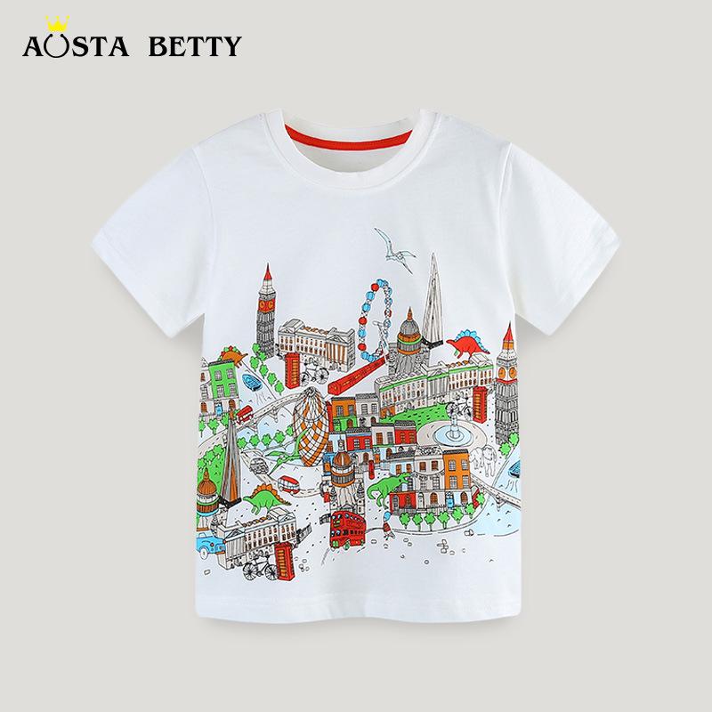 2025 Summer Boys Cartoon Print Round Neck Short Sleeve T-shirt 4Y
2025 Summer Boys Cartoon Print Round Neck Short Sleeve T-shirt 4Y