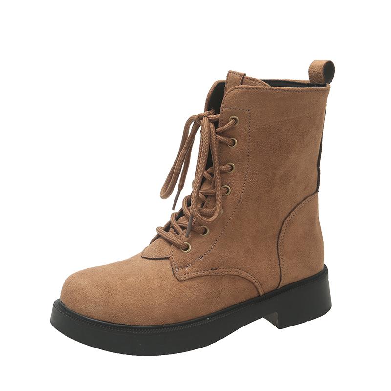 Fashion Lace-up Suede Booties Autumn and Winter New Round Toe Soft Sole Non-slip Wear-resistant Block Heel Women s Shoes 35
Fashion Lace-up Suede Booties Autumn and Winter New Round Toe Soft Sole Non-slip Wear-resistant Block Heel Women s Shoes 35