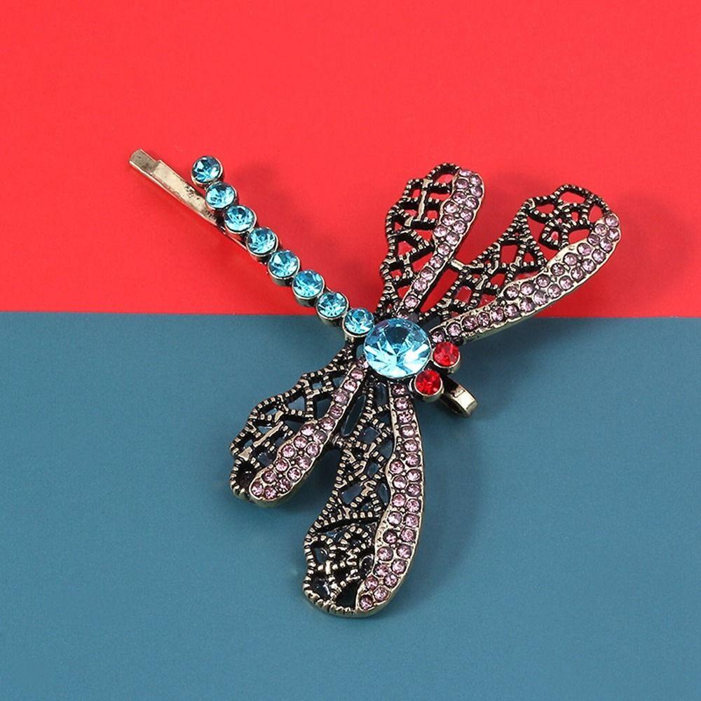 Rhinestone Female Hair Accessories Metal Hair Clip Korean Style Headwear Dragonfly Hairpin
Rhinestone Female Hair Accessories Metal Hair Clip Korean Style Headwear Dragonfly Hairpin
