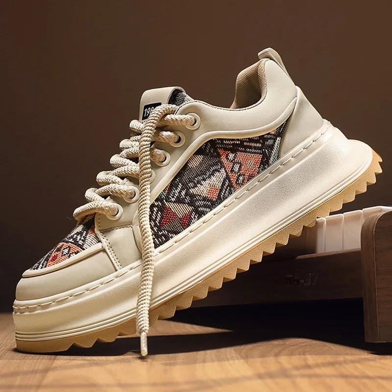 Мужские кроссовки Дизайнерские Модные Повседневные Ретро Обувь для скейтбординга Кожа Ткань Дышащие Увеличение роста Обувь на плоской платформе 2025 44 бежевый
Мужские кроссовки Дизайнерские Модные Повседневные Ретро Обувь для скейтбординга Кожа Ткань Дышащие Увеличение роста Обувь на плоской платформе 2025 44 бежевый
