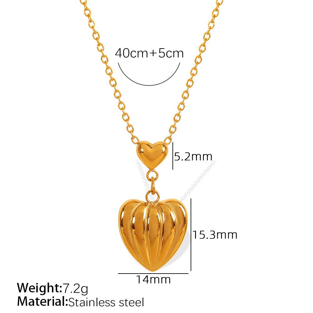 2026 Korean Simple Texture Peach Heart Pendant Jewelry Niche Personality Design Geometric Square Brand Titanium Steel Women s Necklace 45CM
2026 Korean Simple Texture Peach Heart Pendant Jewelry Niche Personality Design Geometric Square Brand Titanium Steel Women s Necklace 45CM