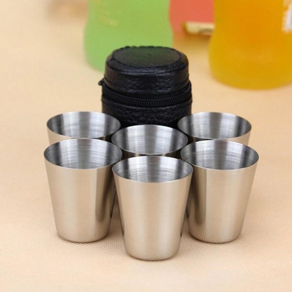 6Pcs/set Outdoor Practical Travel Stainless Steel Cups Mini Set Glasses For Whisky Wine With Case Portable Drinkware 2026new Six cups 30ml чёрный
6Pcs/set Outdoor Practical Travel Stainless Steel Cups Mini Set Glasses For Whisky Wine With Case Portable Drinkware 2026new Six cups 30ml чёрный