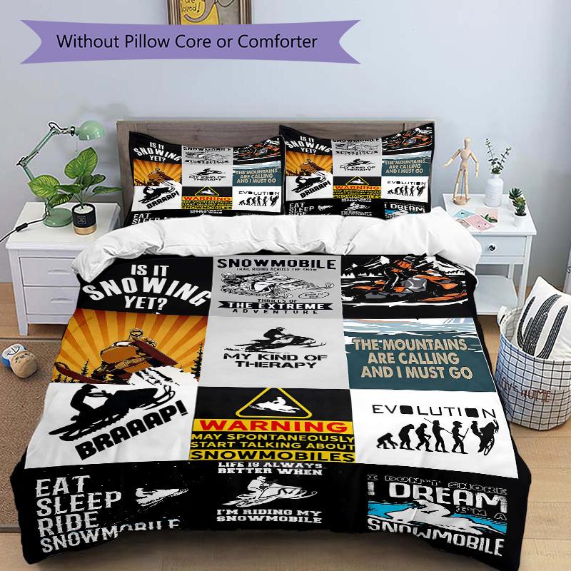 3pcs Snowmobile Enthusiast s Adventure Print Cover Set Ultra Soft, Breathable 135x200cm
3pcs Snowmobile Enthusiast s Adventure Print Cover Set Ultra Soft, Breathable 135x200cm