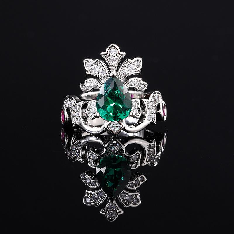 Ювелирное кольцо изумрудного цвета голубиной крови Treasure Crown Универсальное модное пригородное винтажное женское
Ювелирное кольцо изумрудного цвета голубиной крови Treasure Crown Универсальное модное пригородное винтажное женское