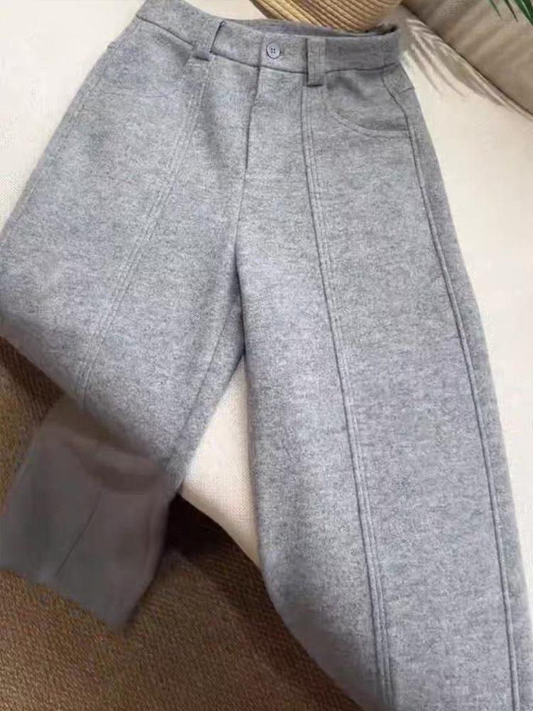 2025 Autumn/Winter Elegant High-Waisted Gray Wool Slimming Straight-Leg Trousers for Women - Warm Commuting Suit Pants M светло-серый
2025 Autumn/Winter Elegant High-Waisted Gray Wool Slimming Straight-Leg Trousers for Women - Warm Commuting Suit Pants M светло-серый