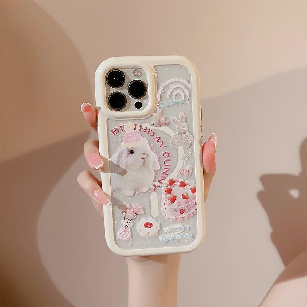 Magnetic Suction for Iphone16 Mobile Phone Case for Apple 17 Cake Pink Rabbit Bracelet 14ProMax Cute 12 Anti-fall 11 6.1
Magnetic Suction for Iphone16 Mobile Phone Case for Apple 17 Cake Pink Rabbit Bracelet 14ProMax Cute 12 Anti-fall 11 6.1