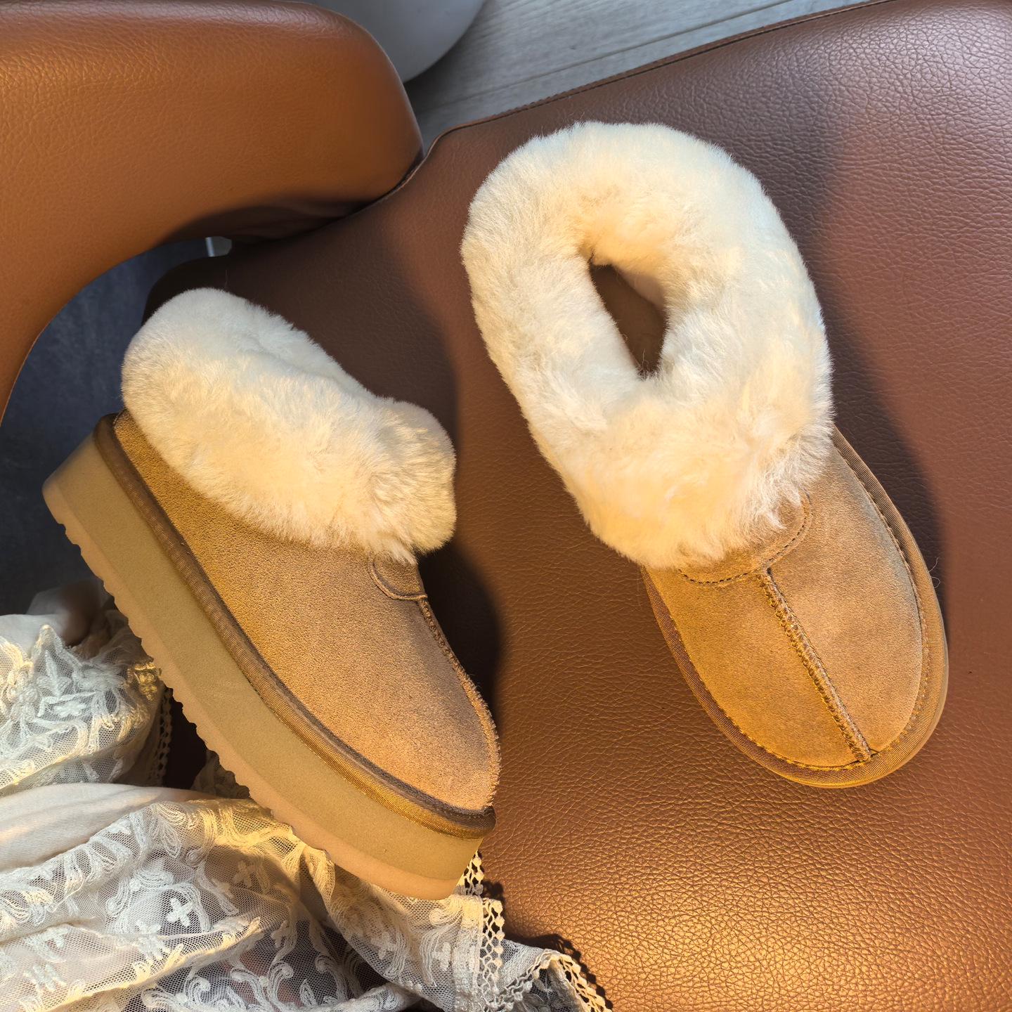 2025 Зимние сапоги из натуральной кожи на толстой подошве - Женская теплая шерстяная цельнокроеная зимняя обувь 39
2025 Зимние сапоги из натуральной кожи на толстой подошве - Женская теплая шерстяная цельнокроеная зимняя обувь 39