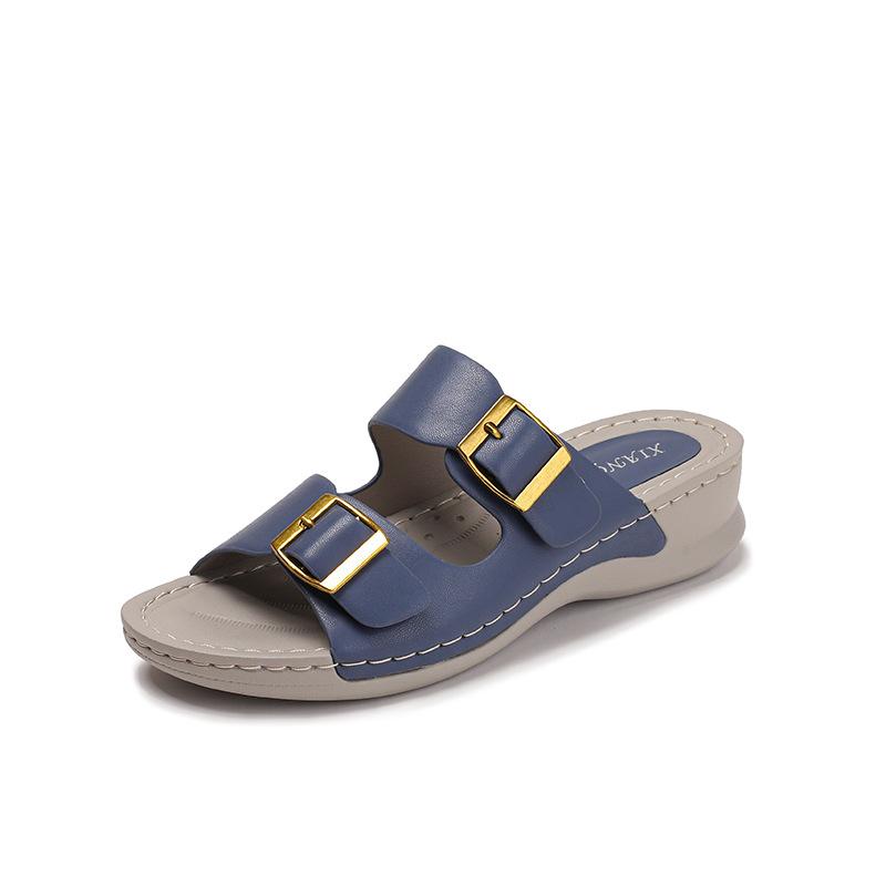 Thick-soled heightening slippers for women s summer wear, new breathable lazy people pedal beach sandals 36
Thick-soled heightening slippers for women s summer wear, new breathable lazy people pedal beach sandals 36