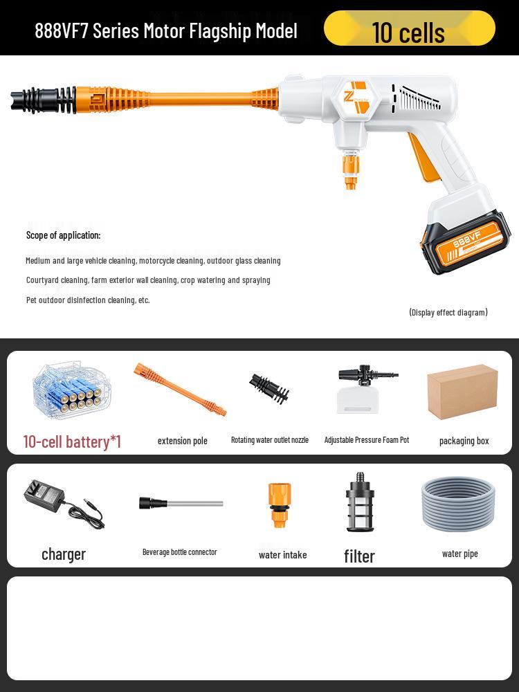 Wireless Car Washer with 775 Brushless Motor & 14 Plunger High-Pressure Pump for Home Use No Speed Adjustment
Wireless Car Washer with 775 Brushless Motor & 14 Plunger High-Pressure Pump for Home Use No Speed Adjustment