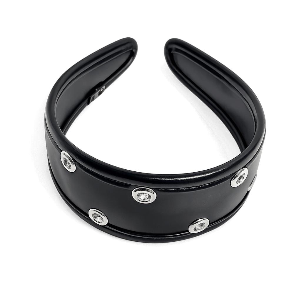 Black and Red Metal Rivets Headwear Punk Hollow Ring Hair Hoop Leather Headband Festival чорний
Black and Red Metal Rivets Headwear Punk Hollow Ring Hair Hoop Leather Headband Festival чорний
